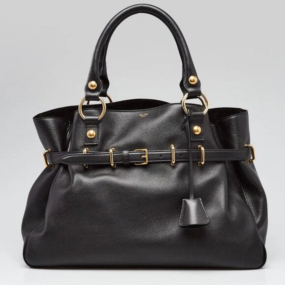 Celine Black Leather Medium Anita Shoulder Bag - Picture 1 of 12